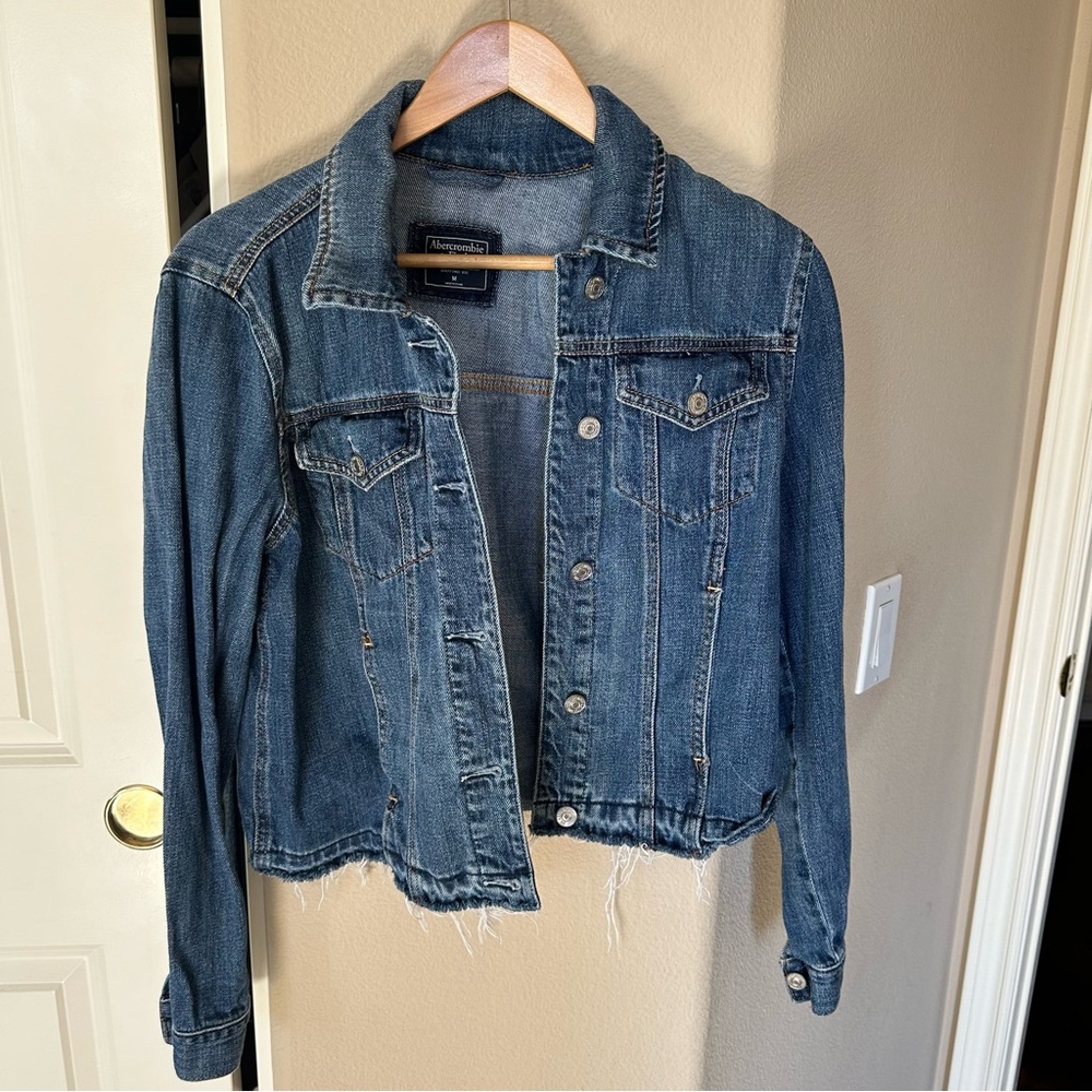 Abercrombie & Fitch Blue Jean Jacket Classic Denim Style